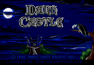 Dark Castle (USA, Europe) Title Screen
